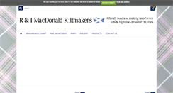 Desktop Screenshot of macdonaldkiltmakers.co.uk